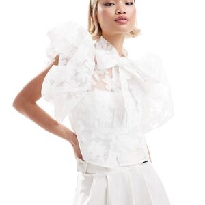 ASOS Sister Jane Oversized Bow Blouse